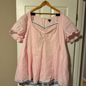 TORRID HALLOWEEN COSTUME STRETCH POPLIN SATIN CLASSIC DOLL DRESS Size 4